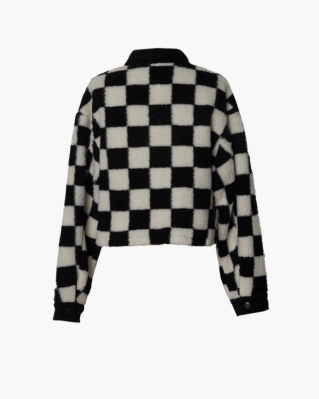Fleece Checkered Jacket