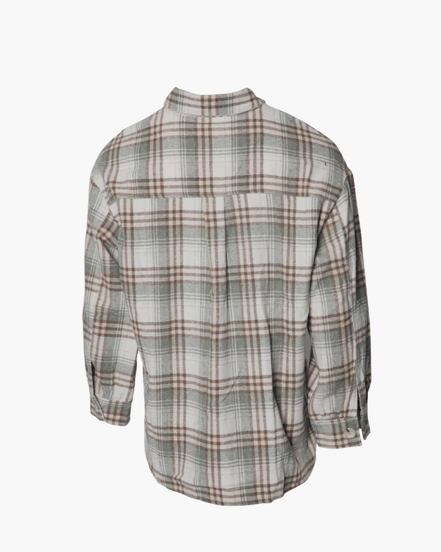 Plaid Long Sleeve With Patch Pocket
