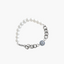 Pearl // Sterling Silver Eye Bracelet